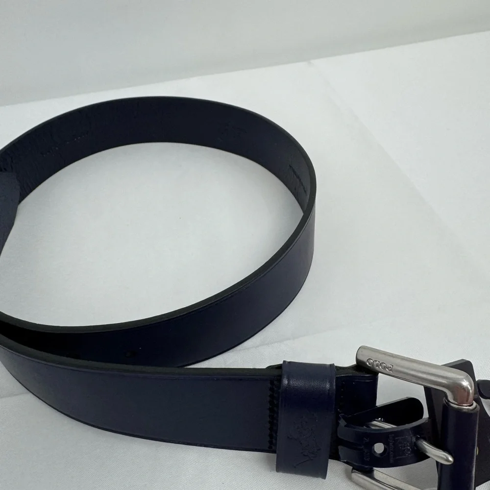 NWT POLO RALPH LAUREN US 32 Signature Pony Men's Leather Belt 1.5